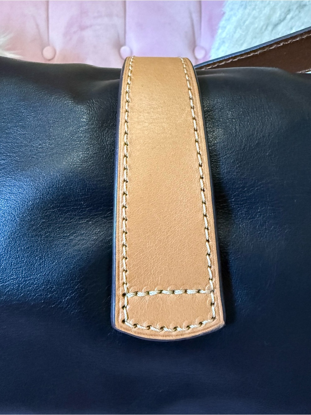 💯Auth! Dooney & Bourke Black & Brown Florentine Leather LIBBY Shoulder Bag - Picture 9 of 15